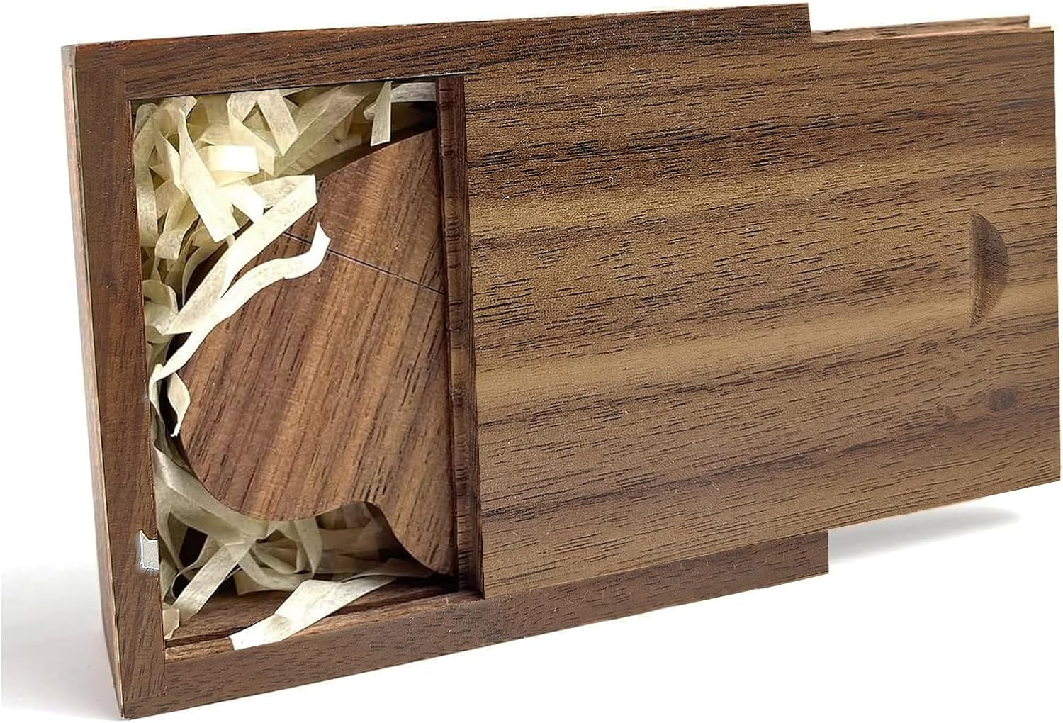 Heart USB Stick Wooden 16 GB USB 3.0 with Gift Box TATMOHIK USB Memory Stick Gift Super Speed Wooden Flash Drive Memory Stick Pendrive with Wooden Box Birthday/Anniversary/Wedding