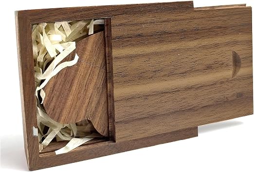 Heart USB Stick Wooden 32 GB USB 3.0 with Gift Box TATMOHIK USB Memory Stick Gift Super Speed Wooden Flash Drive Memory Stick Pendrive with Wooden Box Birthday/Anniversary/Wedding
