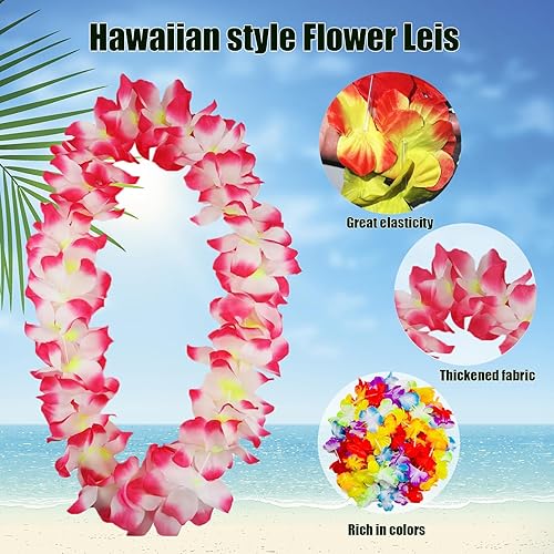 Miniatura 4 de Falda hawaiana de hierba Leis para fiesta Luau, faldas hawaianas de Luau Hula para decoraciones de fiesta, suministros de recuerdos