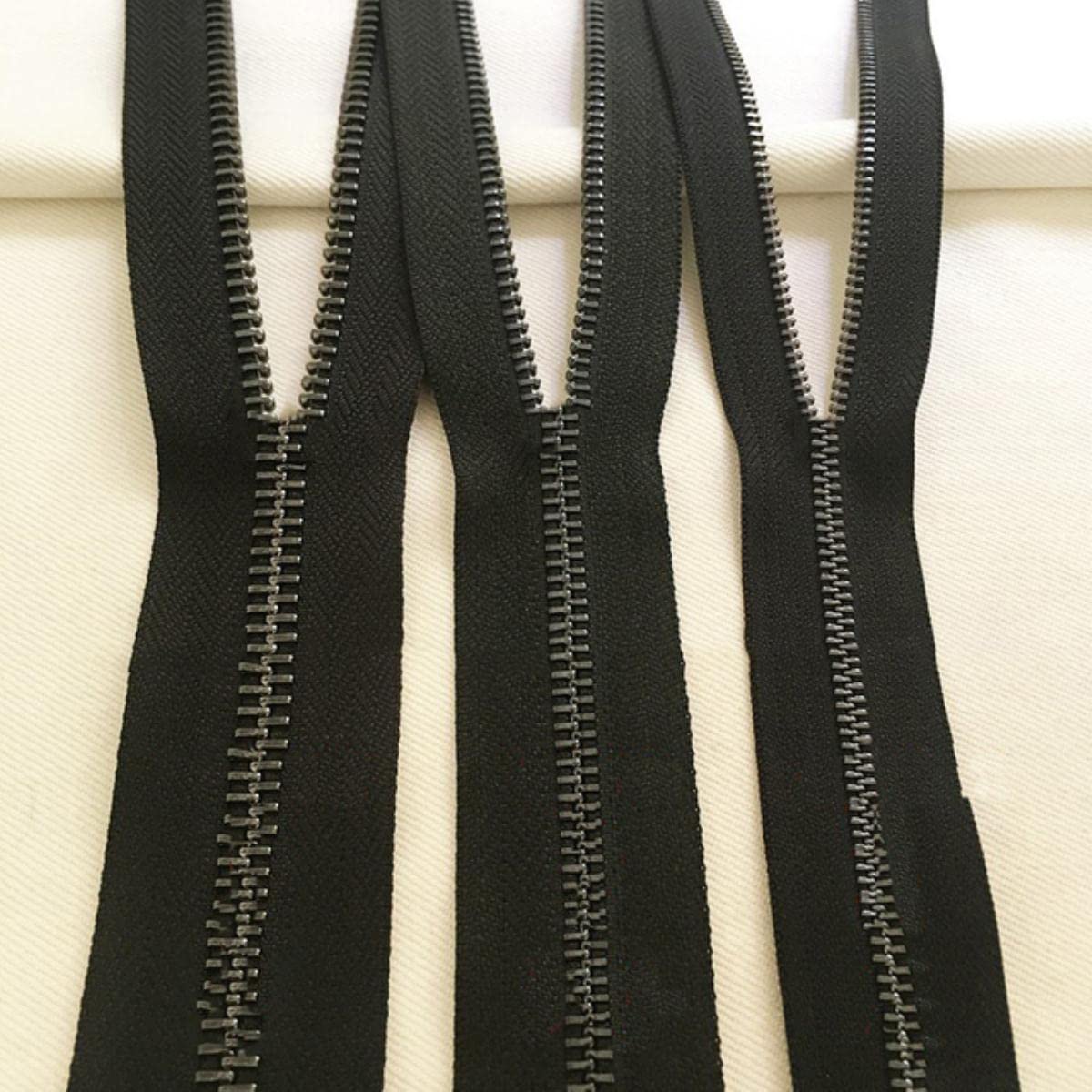 2M 3# 5# 8# 10# 15# Metallreißverschluss für Jacken Code Loading Coil Reißverschlüsse DIY Kleidungsstück Nähen Reißverschlüsse Tasche Ersatzteile Reißverschluss Zubehör-Pistole,No15,2Meters