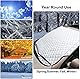FREESOO Schneeschutz Auto Frontscheibe, Frostschutz Auto Frontscheibe Abdeckung- Autoscheibenabdeckung Windschutz Frostabdeckung Winter Frontscheibenabdeckung gegen Schnee EIS Frost 138X94CM