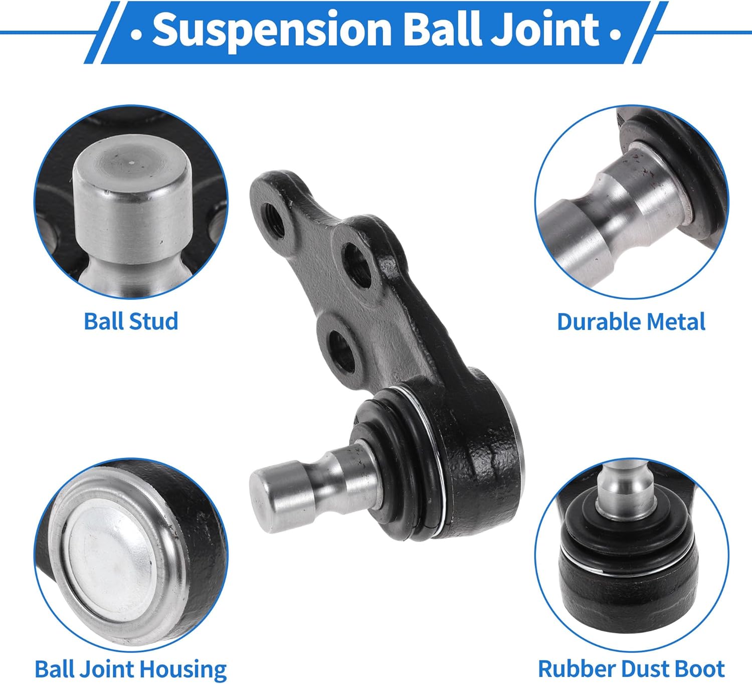 2 Pcs Front Lower Ball Joints for Hyundai Tucson 2010-2017 for Hyundai Sonata 2011-2014 Suspension Ball Joint Kit No.K500239/545303R000/545303S000