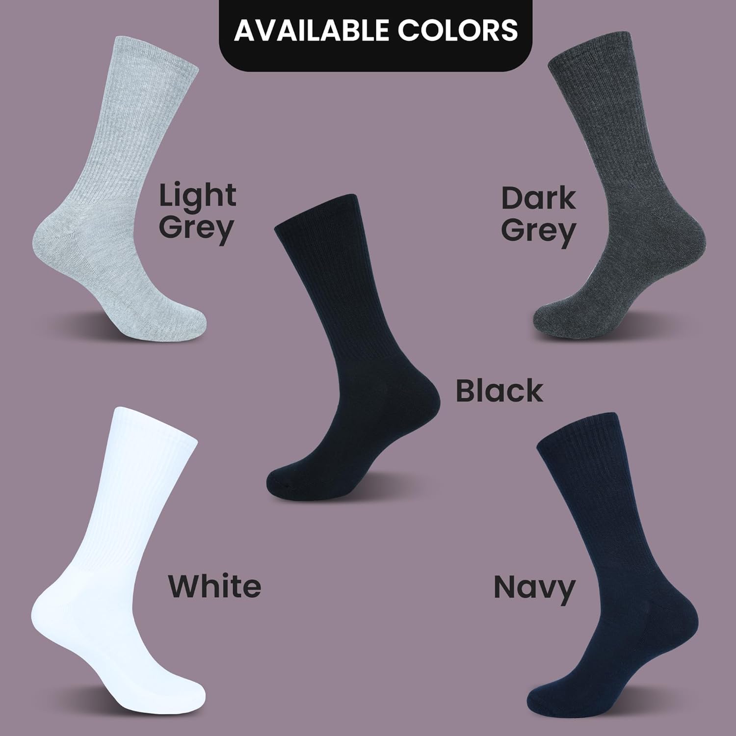 レディース クルーソックス 6足パック