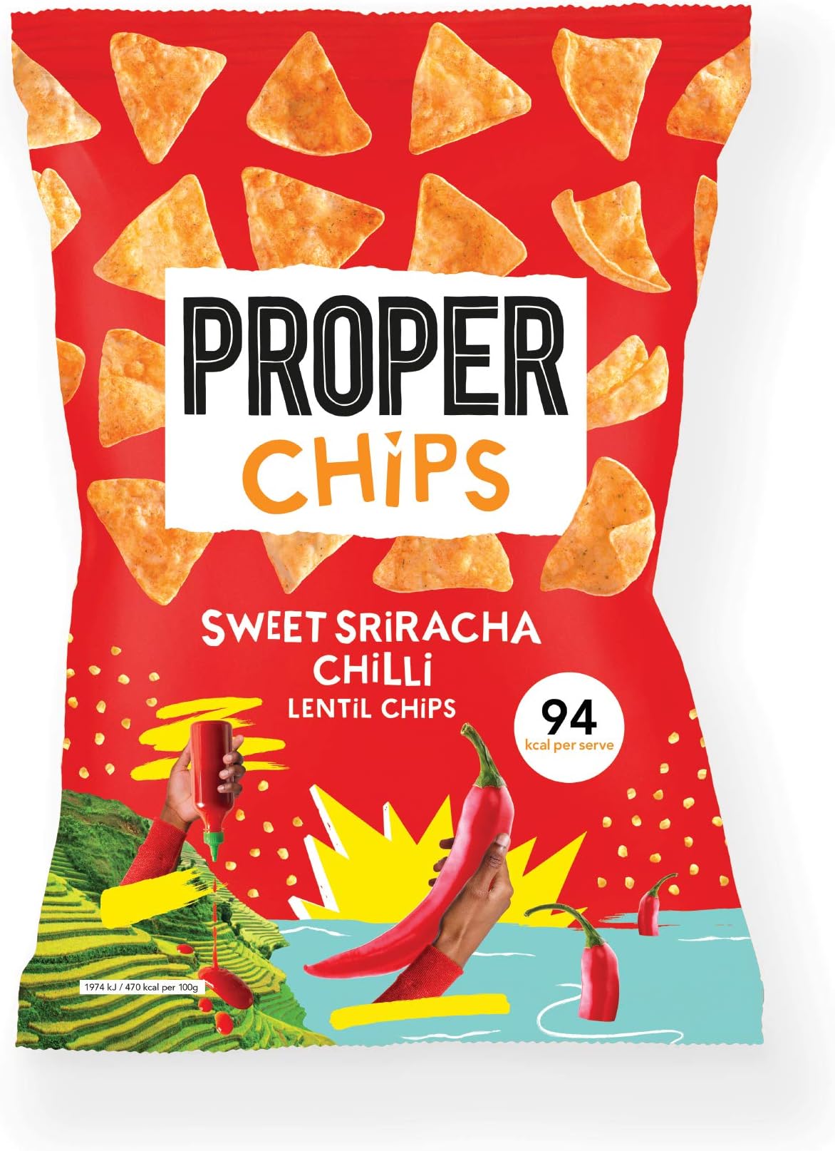 PROPERCHIPS - Sweet Sriracha Chilli 24 x 20g Packs
