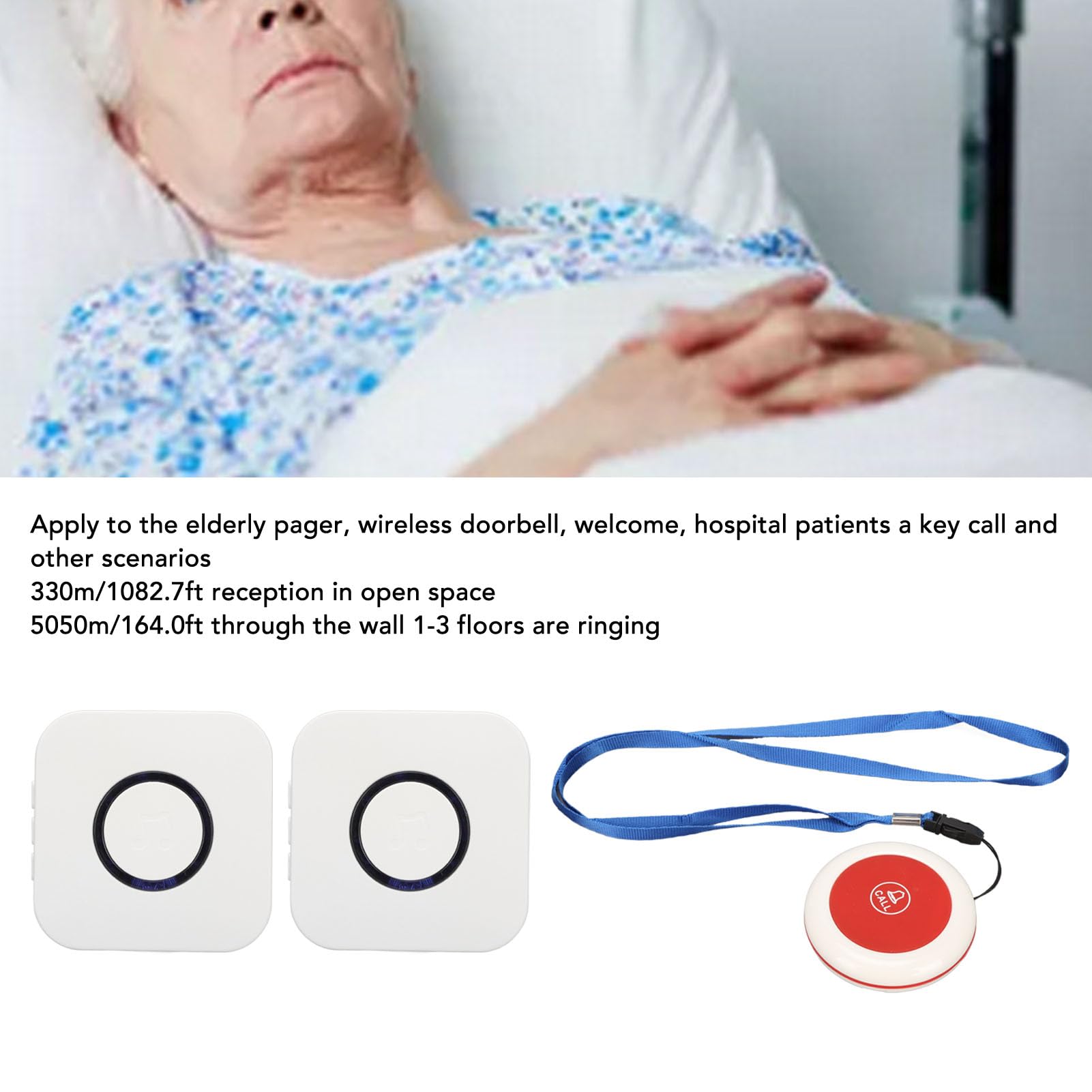 Drahtloser Pflege-Pager - Rufsystem Für Senioren & Krankenhaus