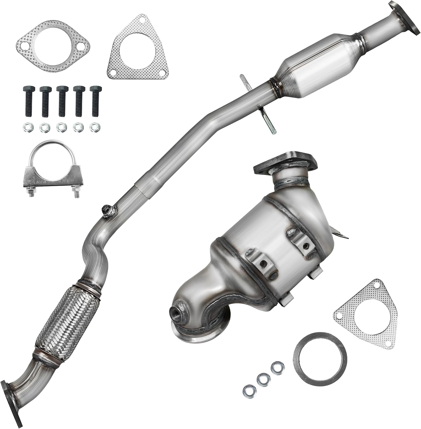 JT Front&Rear Catalytic Converter Compatible with Chevrolet Cruze 2011-2016, Buick Encore 2013-2017 1.4L(EPA Compliant)