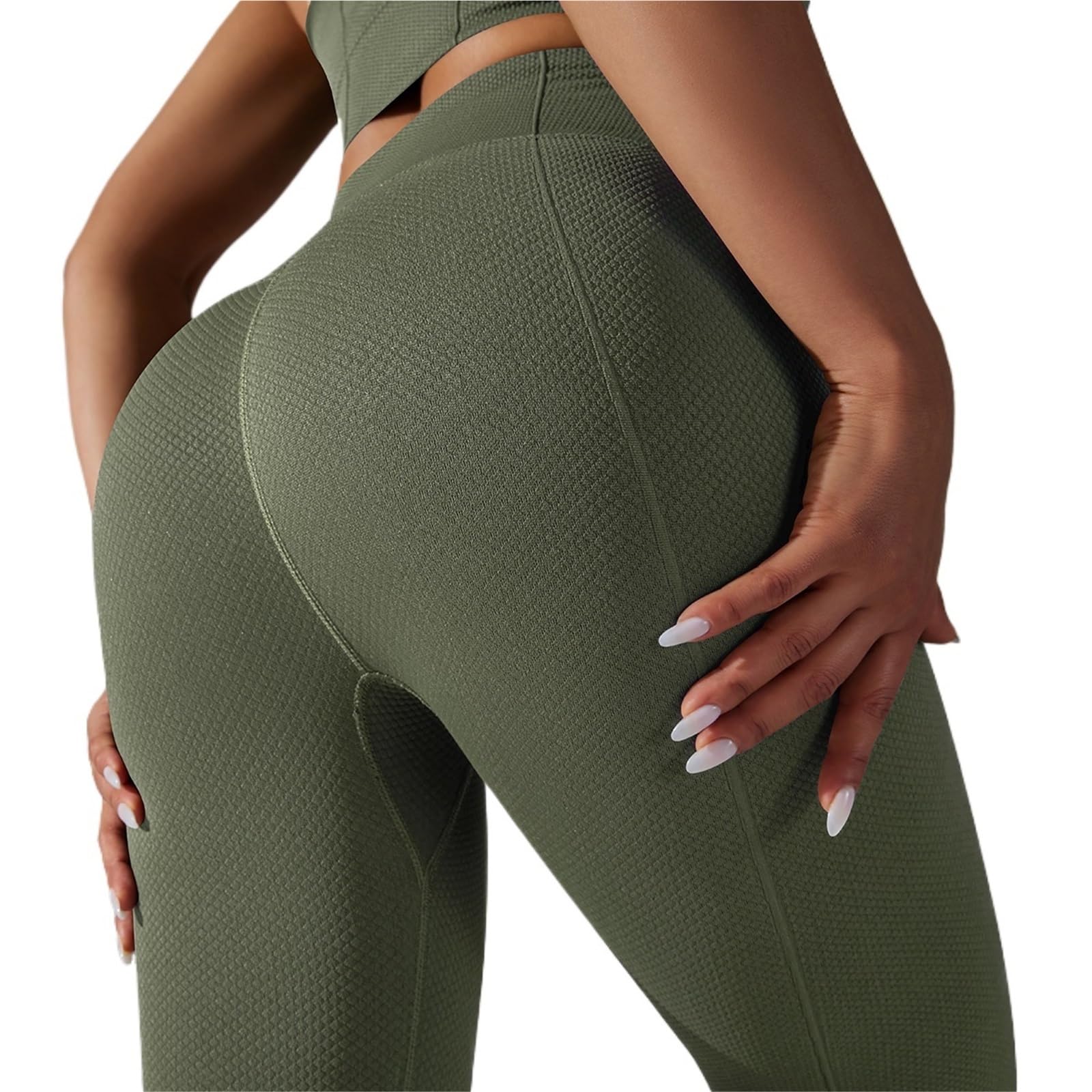 Leggings da donna senza cuciture Pantaloni da yoga a vita alta Sport Fitness Legging Palestra Scrunch Butt Running Allenamento Collant Abbigliamento sportivo