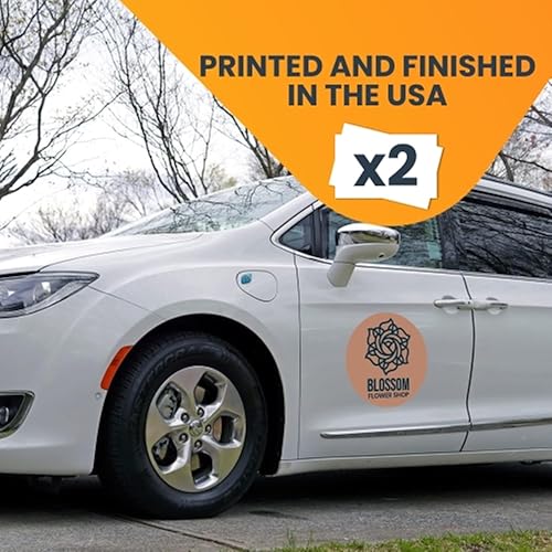 Miniatura 13 de Magnet Me Up Custom 12x18 Inch Car Magnets and Decals, 2 PK, Custom Car Magnets for Businesses, Advertising, Personal Use, Gift, Choose Your Text