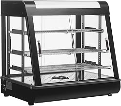 Whalefall 3-Tier Food Warmers Countertop, 27" Commercial Warm for Food Pizza Warmer w/ 3D Heating with Stainless Frame Sli...