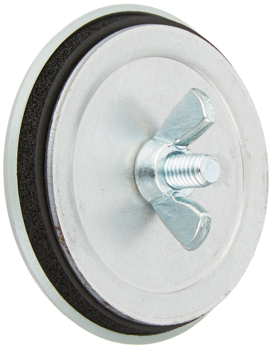 Back view of Hoffman AS100 Hole Seal with stud and wing nut