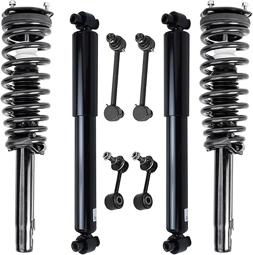 Miniatura 206 de Detroit Axle - Kit de puntales delanteros de 6 piezas para Chevrolet Aveo Aveo5 Pontiac G3 Wave, barra estabilizadora, varillas de acoplamiento