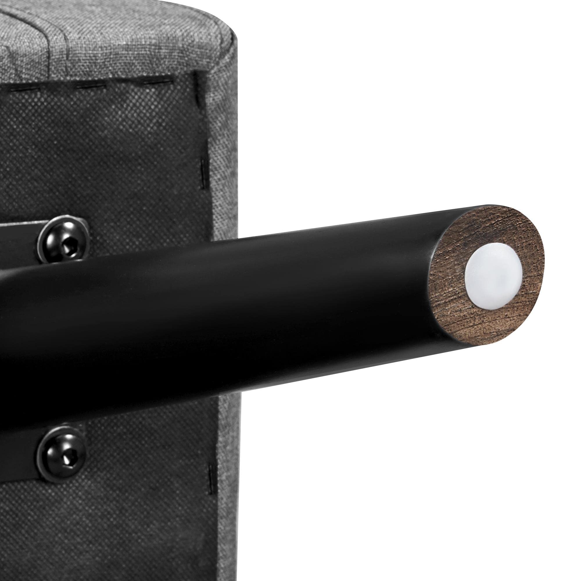 Yaheetech Poltrona Lounge da Salotto Imbottita con Braccioli e Schienale Gambe in Legno Stile Moderno da Lettura/Riposo/Lavoro/Bar Grigio Scuro/Tessuto