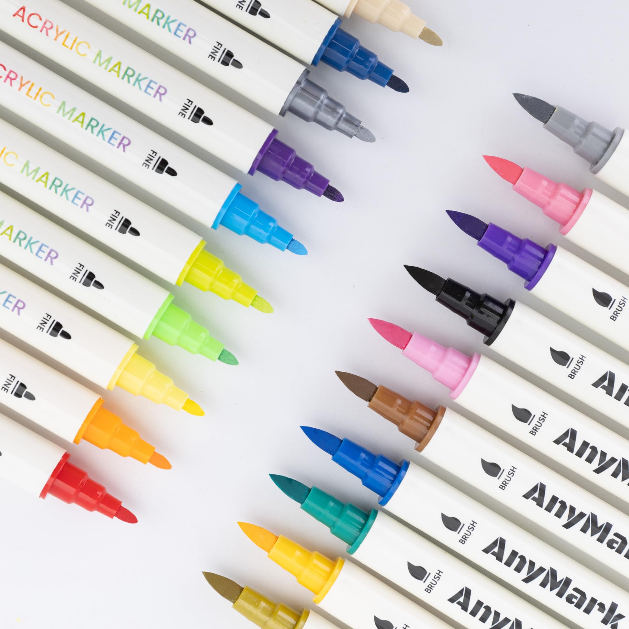 AnyMark Acrylic Paint Markers - 24 Colors -2