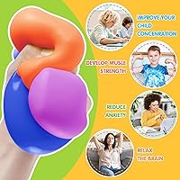 Vista 6 de 40 piezas de bolas de estrés para niños - Bolas de estrés cúbicas esponjosas a granel - Caja del tesoro - Premios de juguetes de estrés a granel