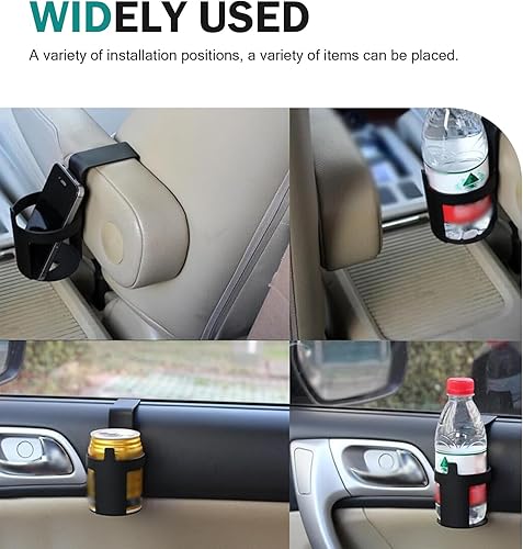 Miniatura 6 de 2 portavasos colgantes para automóvil, para ventana de automóvil, reposabrazos de asiento de vidrio, soporte para tazas de agua, accesorio de
