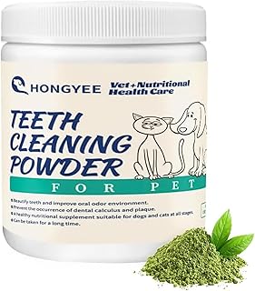 Teeth Cleaning Powder for Dogs and Cats 150g, Highly Effective in Removing Tartar and Bad Breath, Inhibits Plaque, Freshens Breath, Safe and Effective, Natural Ingredients product image