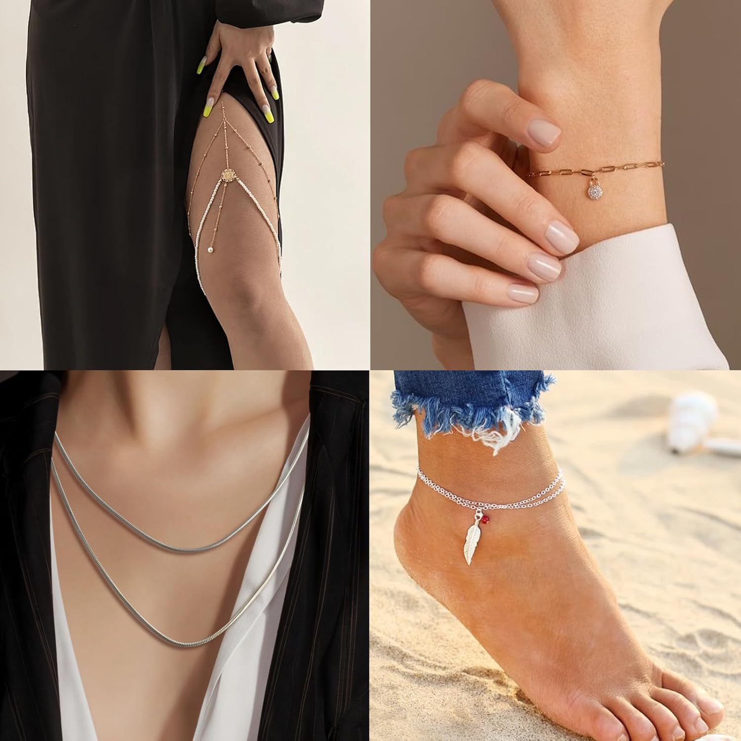 WOZEAH 5 Meters /16.4Ft Stainless Steel Gold Chain for Jewelry Making, KC Gold Plated Chain Craft Jewelry Chain, DIY Necklace Bracelet Anklet(TYPE6) - Image 3