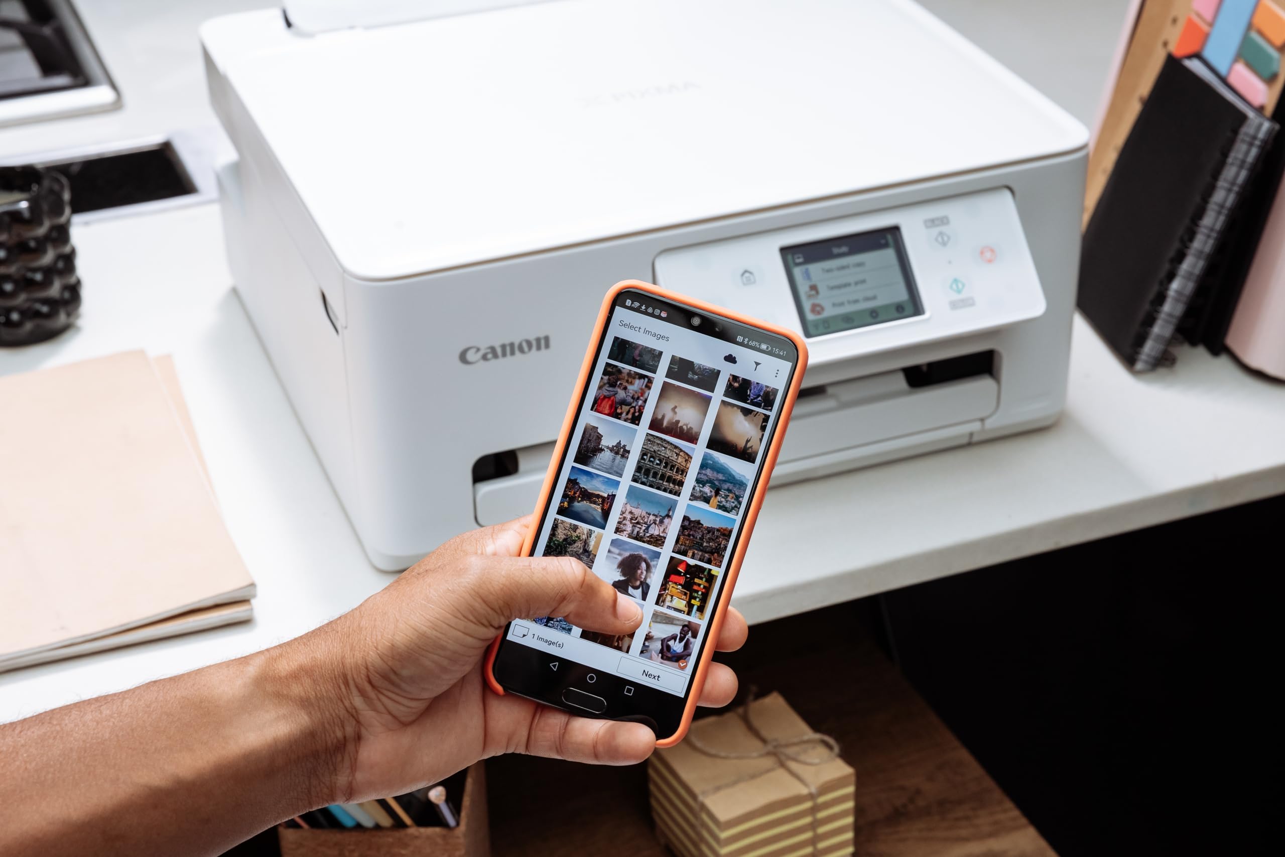 Canon PIXMA TS7650i Multifunktionsdrucker 3in1 Tintenstrahl A4 Touch LCD WLAN Duplexdruck Weiß