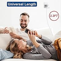 Vista 6 de Cargador de pared USB C delgado de 18 W y cable Carplay para iPhone 16/15 (paquete de 2 unidades de 3.3 pies) para iPhone 16 Pro Max/16 Plus/iPhone