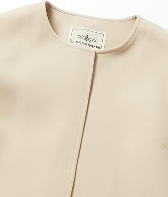 タグ付き grace continental トリプルクロスノーカラーコート Amazon | [グレースコンチネンタル] ノーカラーコート トリプル