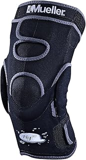 Sports Medicine Hg80 Hinged Knee Brace, Knee Pain Relief Support for Men and Women, Ideal for Arthritis, Sprains, Prevents Hyperextension, Black, Large