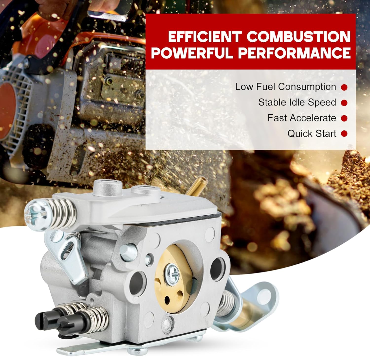 136 141 142 Carburetor for Husqvarna 36 41 137 137E 141LE 142E Chainsaw Replace for Husqvarna 530071987 545013503 545057701 for Poulan Pro 295 PP4620AVX for WT-239 W-29 WT-834 WT-289 WT-285