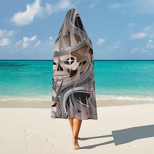 Miniatura 5 de Wearable Blanket Hooded Robe Cloak Soft Cozy Arctic Velvet For Women Men