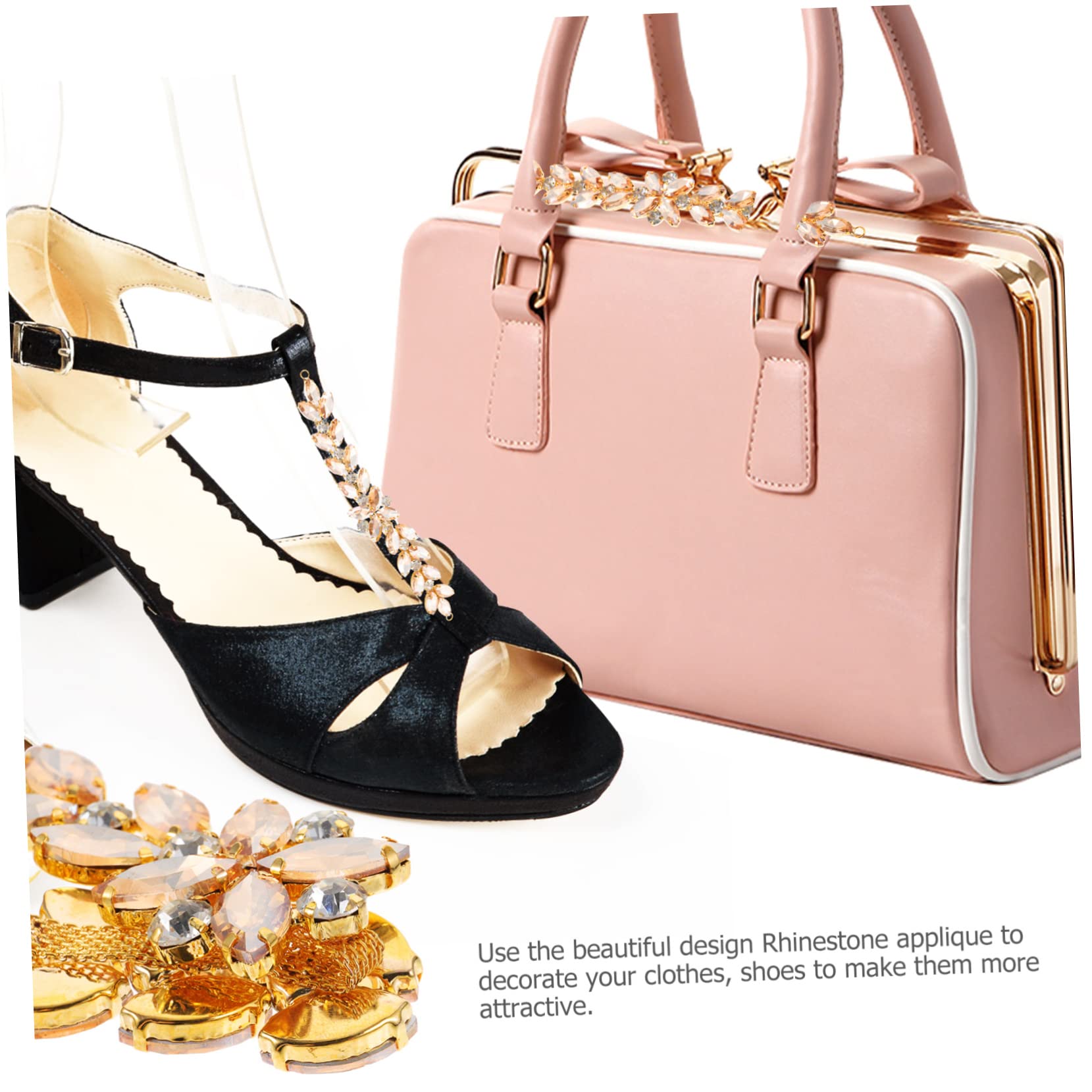 5stücke Shiny Glass Rhinestone Applique Für Hochzeitskleid Brautschärpe Und Deko Glitzernde Applikation Für Kleider Taschen Und Haarschmuck Elegant Und Langlebig Für