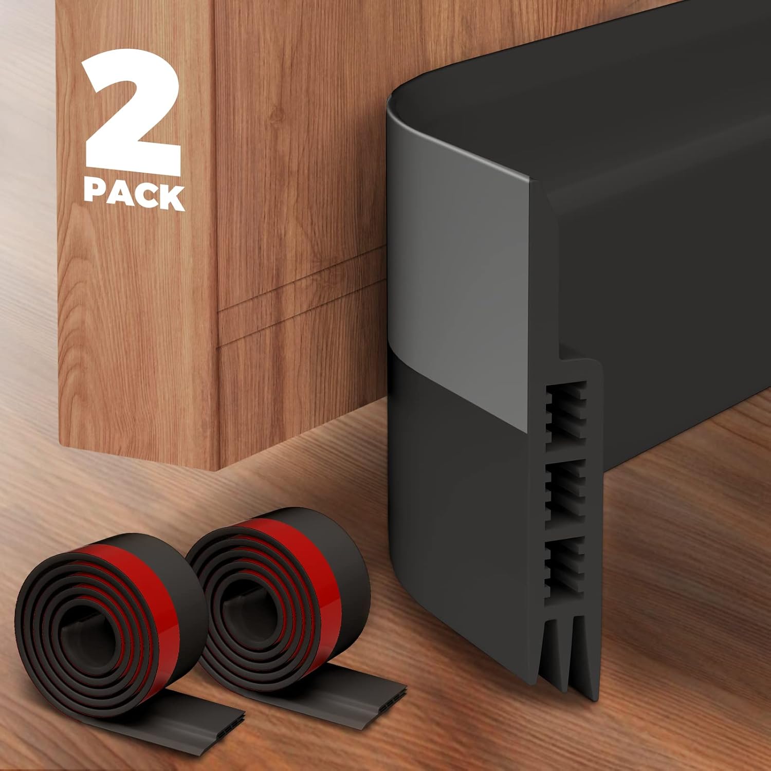 Holikme 2 Door Draft Stopper Under Door Draft Blocker