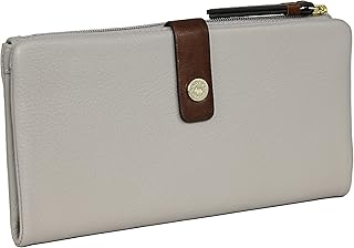 grey purse wallet
