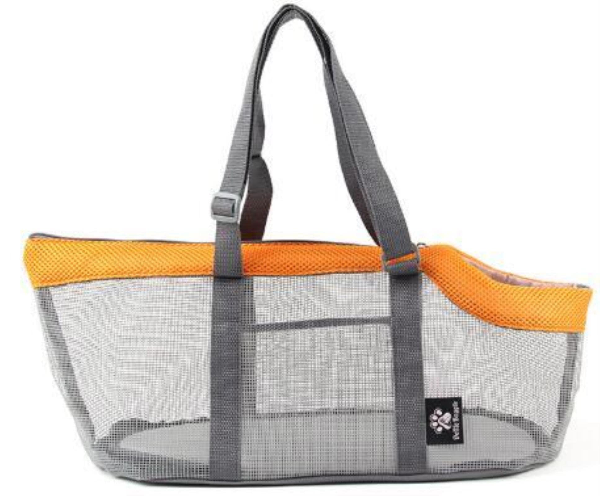 BICHONG Summer Pet Dog Cat Carriers Portable Bag Foldable Handbag With Safety Zippers Handbag Puppy Outdoor Carrying Backpack