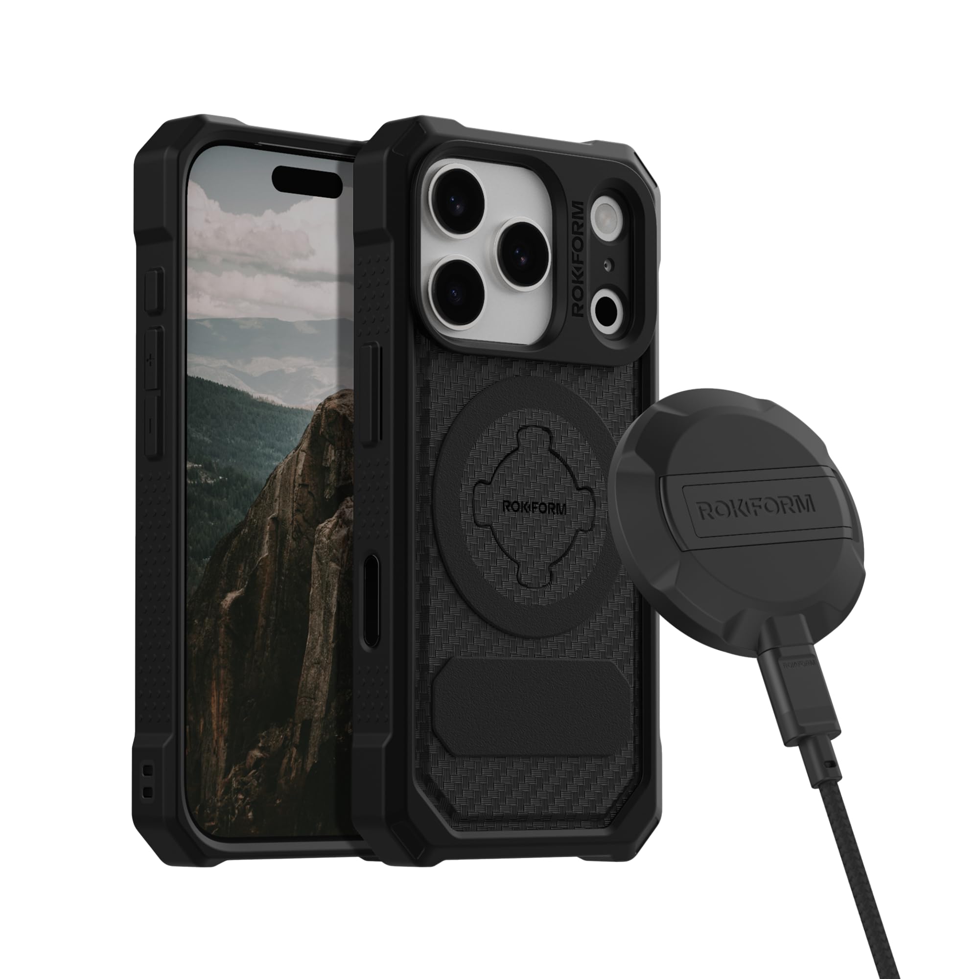 Rokform iPhone 17 Pro Rugged + Magnetic Charging Stand