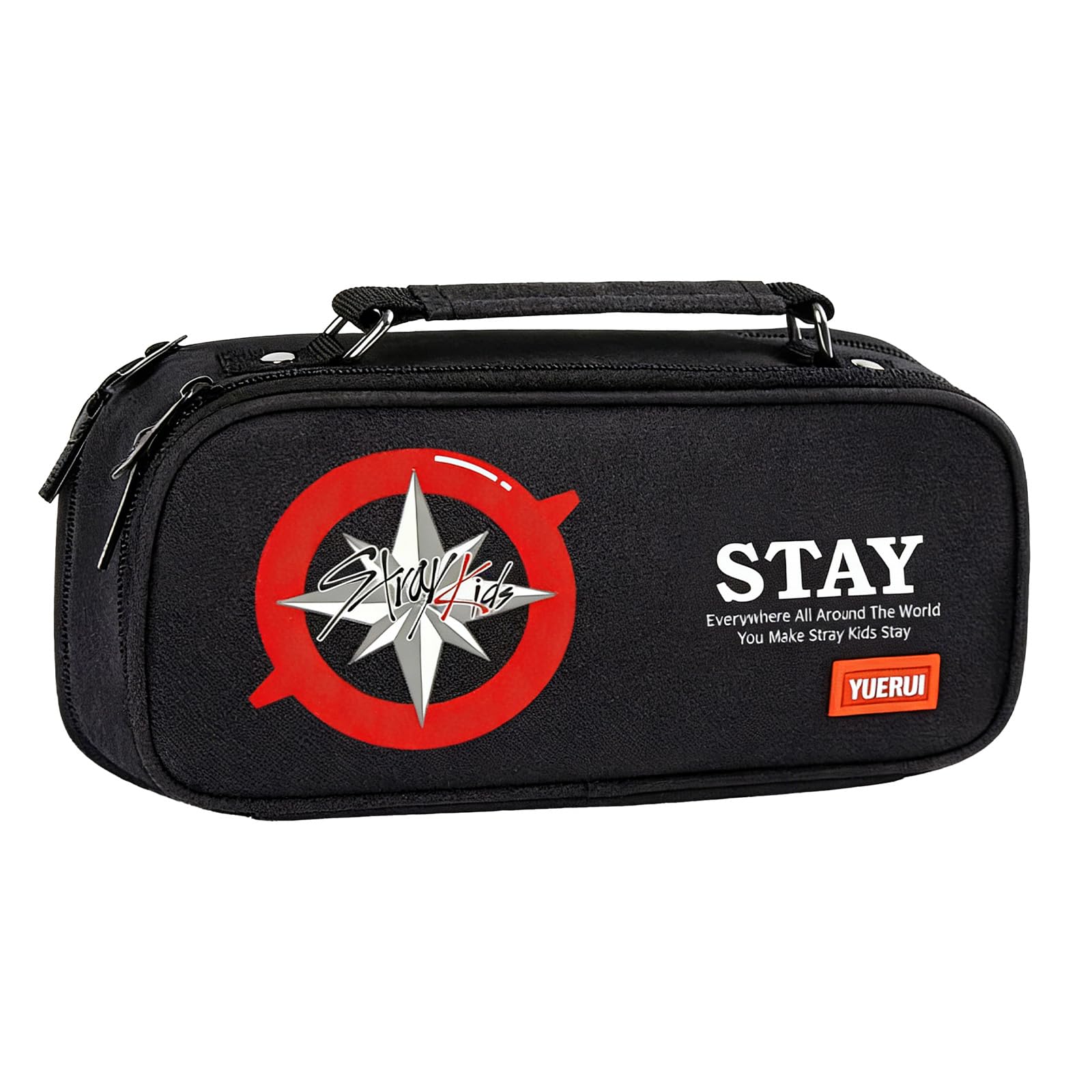 yumcute Pencil Case Large Capacity Pen Bag with Zipper Double-Layer Pencil Case School Supplies with Stationery School Supplies for Teenage Gifts for Girls Fans
