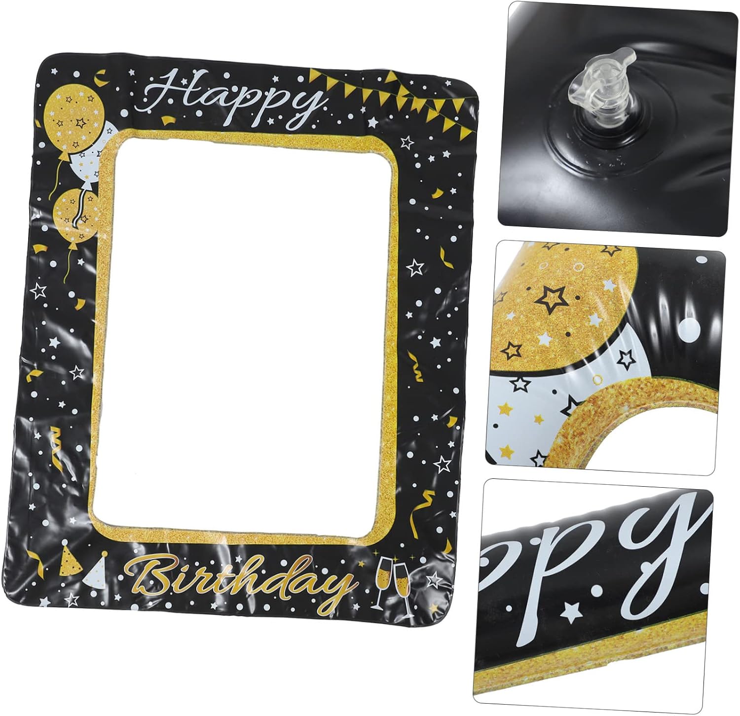 GLEAVI Inflatable Birthday Photo Booth Props Selfie Frame for Parties Lightweight and Decorations for Memorable Moments with Family and Friends