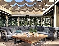 Vista 7 de SunnyRoyal Toldo retráctil para pérgola de 7 x 14 pies, toldo de repuesto con herrajes para patio, porche, jardín, al aire libre