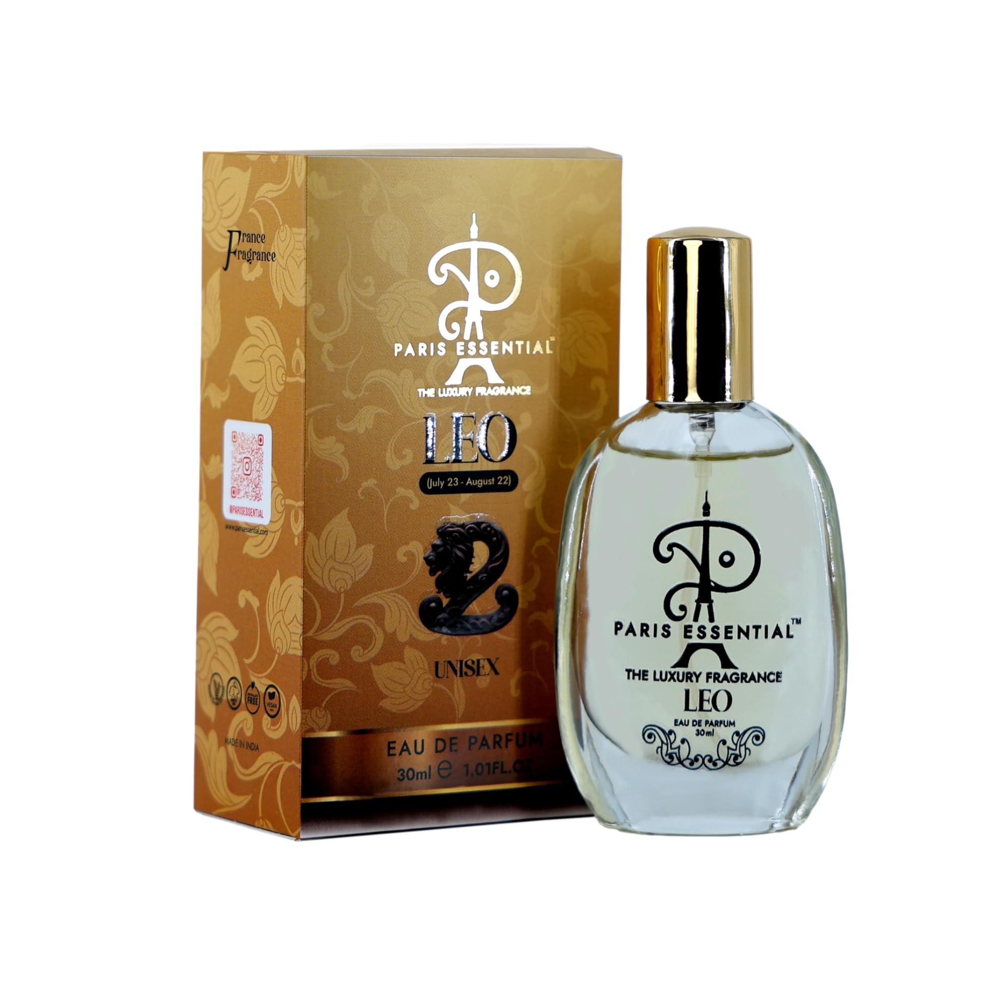 Paris Essential Zodiac series | LEO Luxury, Long lasting Unisex Eau De Parfum 30ml