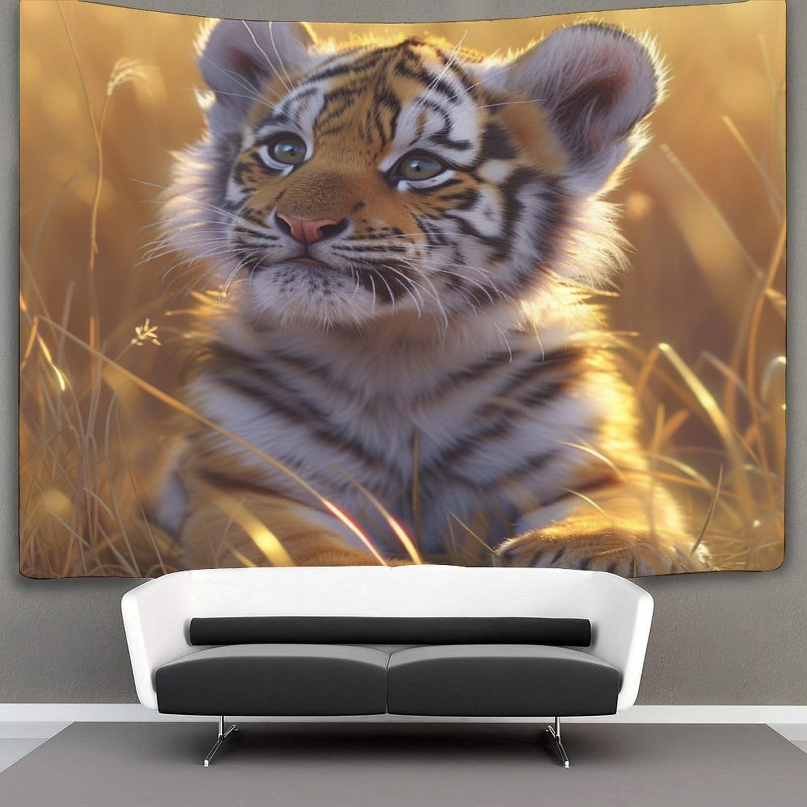 kaiyun Animal Tapestry Wall Hanging Tiger Art for Bedroom Living Room Dorm Decor 150cmx200cm