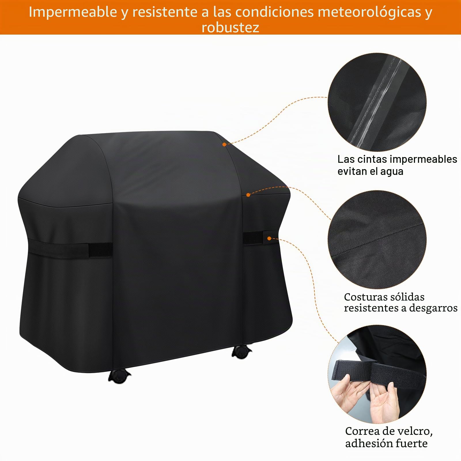 Funda para Barbacoa Weber Spirit II 300 y 300 Series - Cubierta de Poliuretano para E310, E330, E315 (129x45x106cm)
