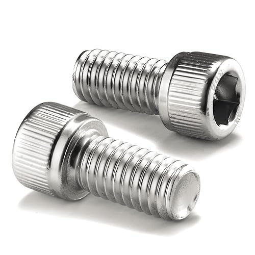 Miniatura 1 de Tornillos de cabeza hueca de 14-20 x 34 pulgadas, 20 piezas de acero inoxidable 304 18-8, llave hexagonal Allen, rosca completa, acabado brillante