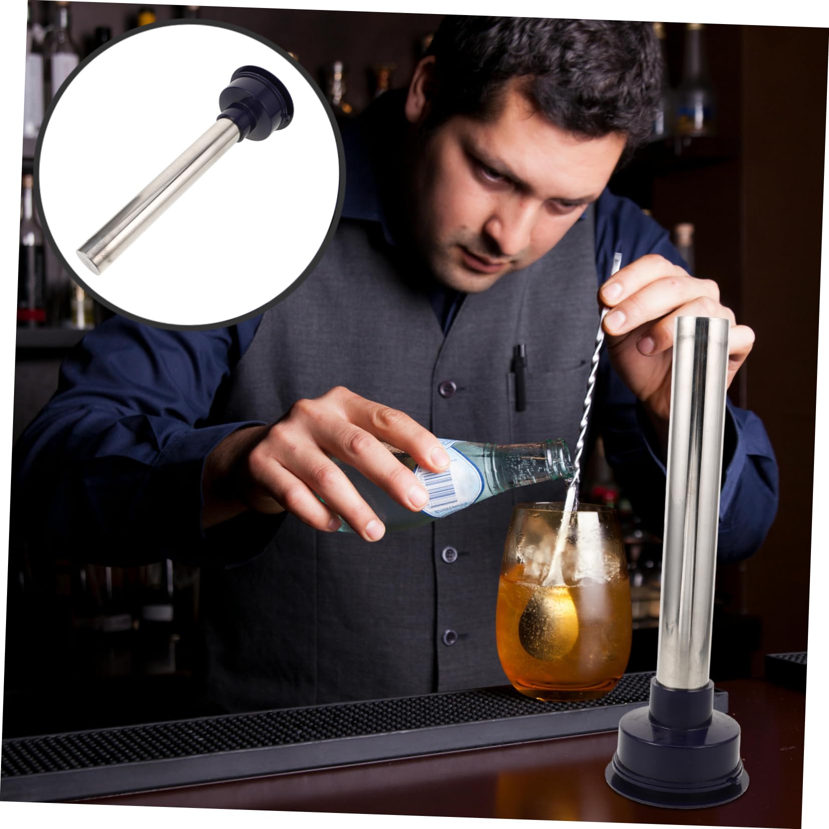 Alipis Ice Cube Sticks Beer Tower Ice Rod Water Bottle Ice Stick Beer Chiller Stick Bottles Beverage Cooler Cooling Sticks for Men Beer Lovers