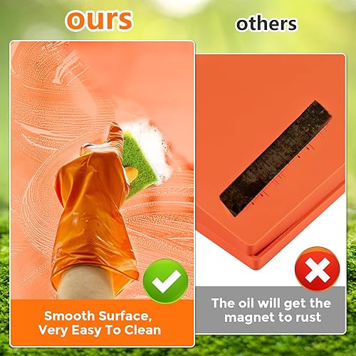 Miniatura 9 de Utheer Alfombrilla de silicona de 28 pulgadas para parrilla Blackstone, alfombrilla de silicona resistente de grado alimenticio, cubierta protectora