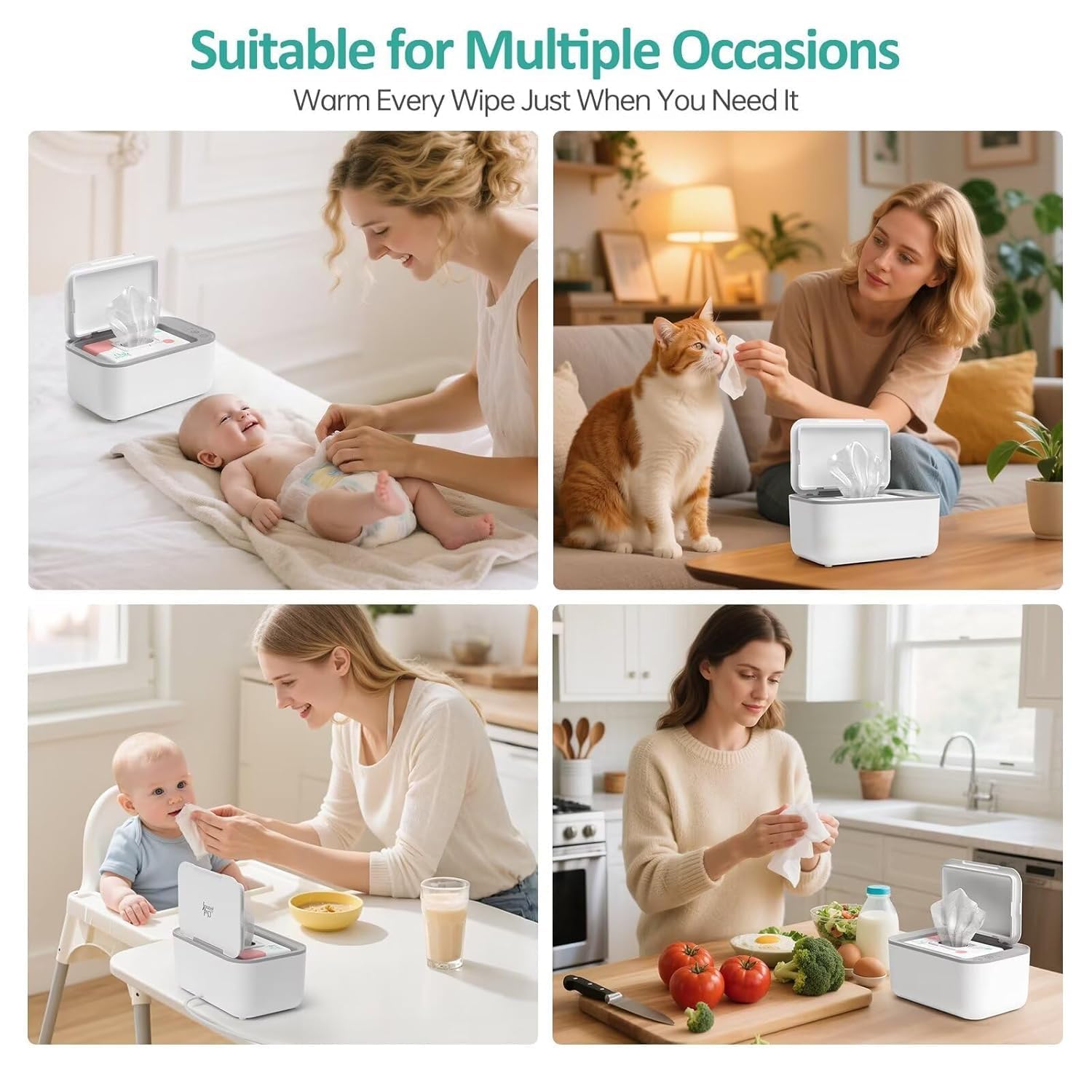 Scaldasalviette per bambini, dispenser di salviettine umidificate per