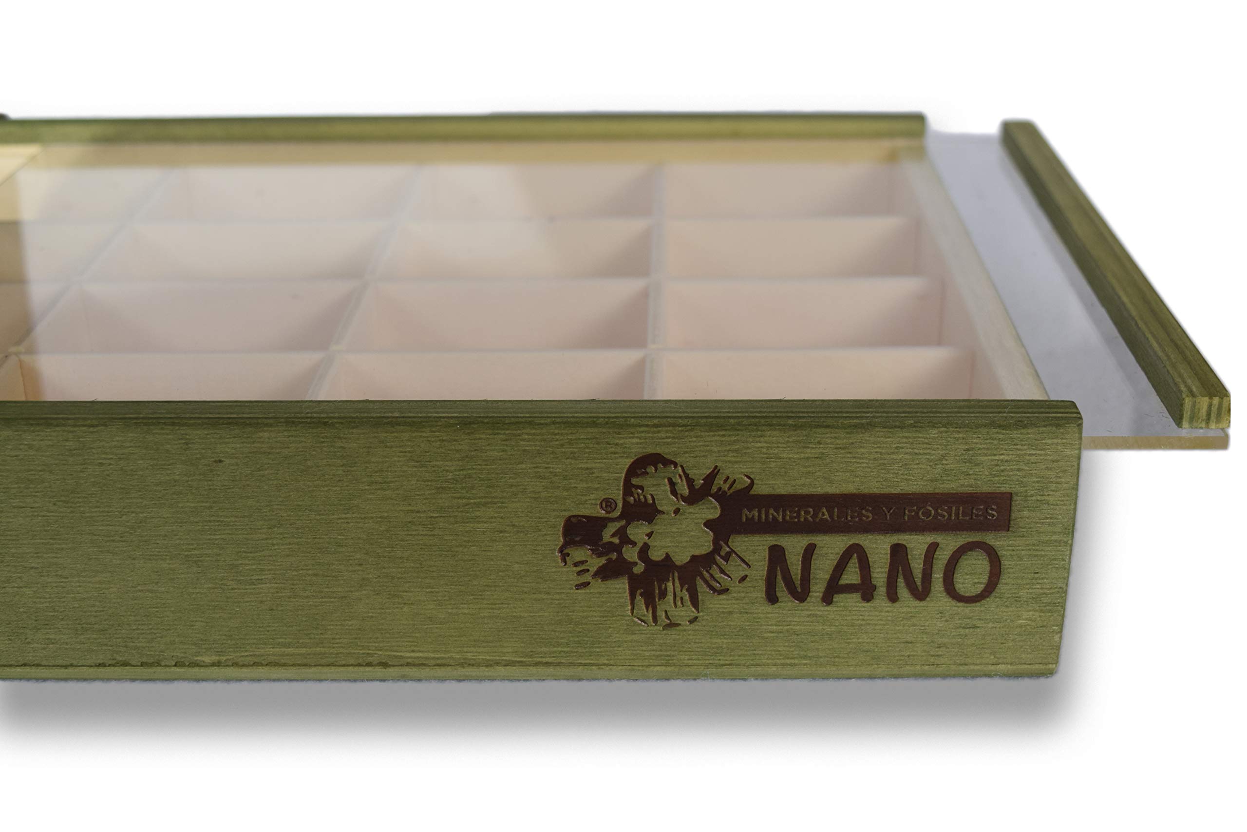 Colección De 12 Minerales Naturales Premium – Extra Grandes En Caja De Madera Con Etiquetas Educativas