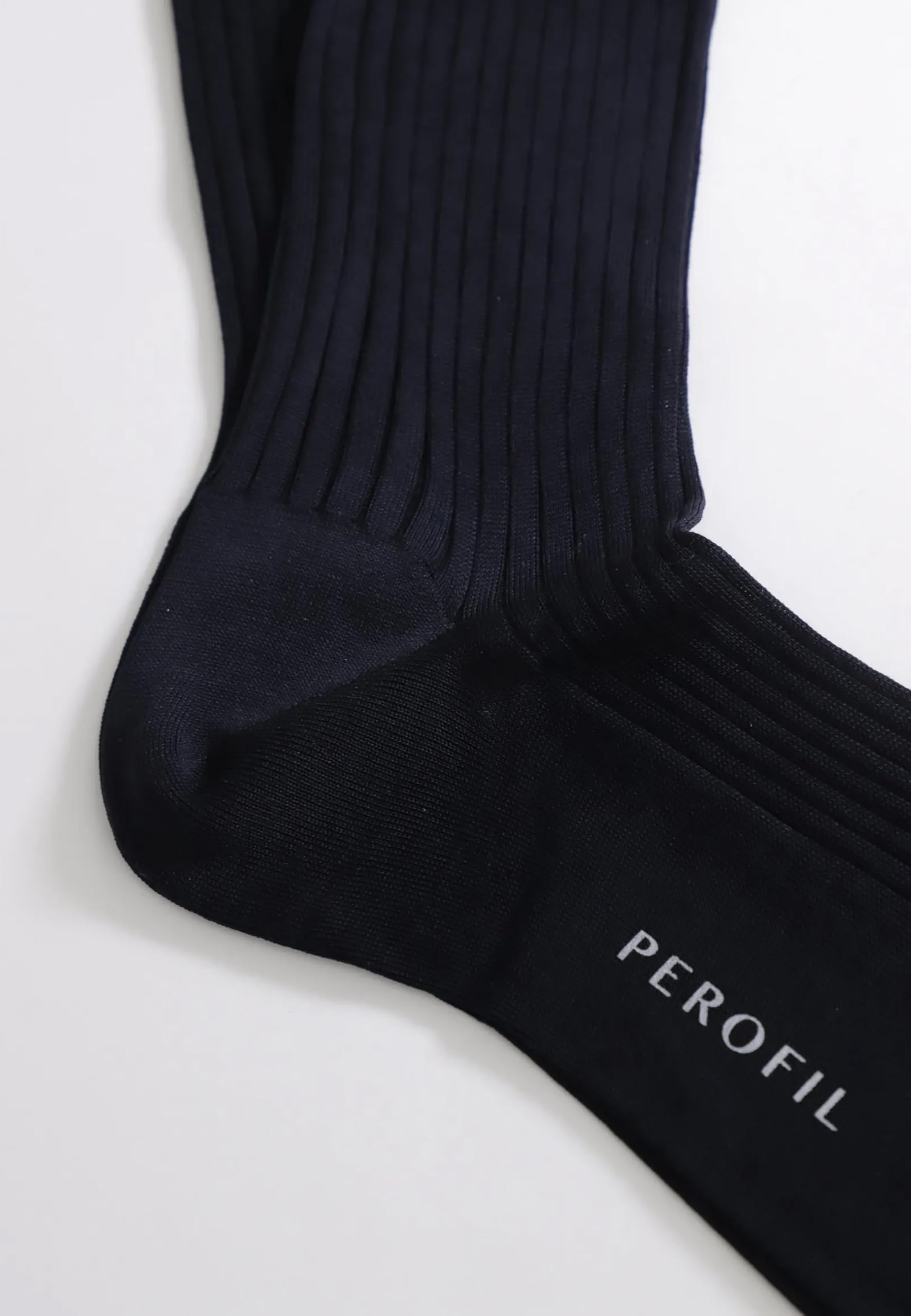 PEROFIL 3 PEZZI Calza lunga a costina in 100% Filo di Scozia VPRC00325