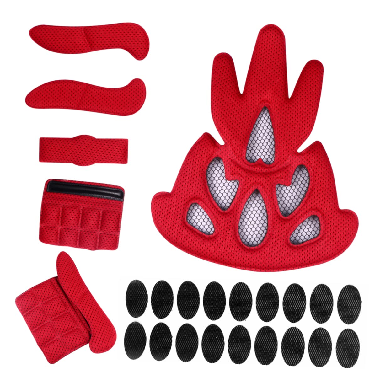 WOONEKY Helmet Pads Helmet Foam Padding Insert Kit Accessory Comfortable 1 Set