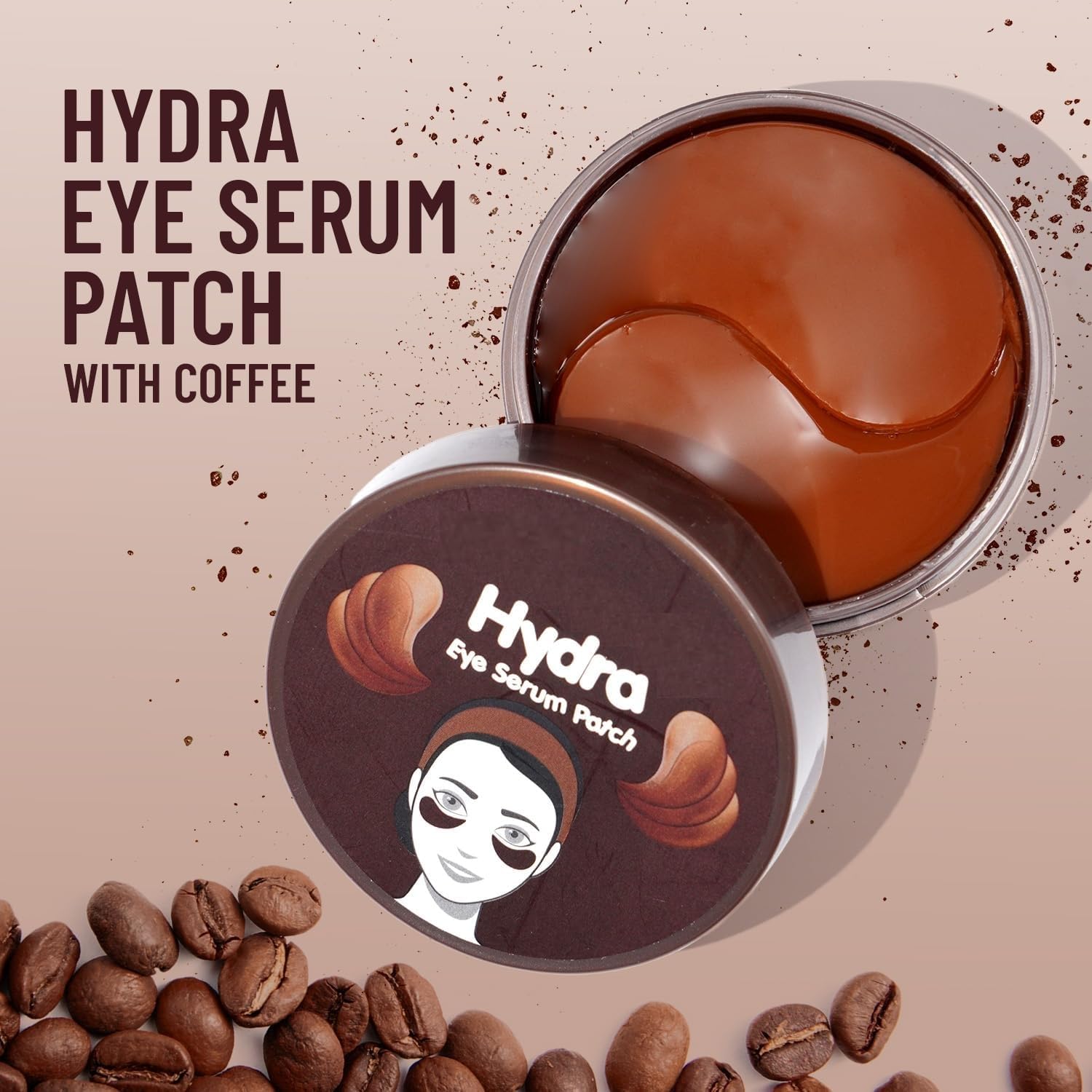 Under Eye Patches with Green Tea & Collagen for Puffy Eyes, Hydrogel under eye patches with instant cooling serum - 30 Pairs [COFFEE] - Image 2 thumbnail