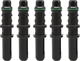 HiSport 5pcs Male Connector - Fuel Line Hose Straight Quick Release 7.89mm ID6 for Auto