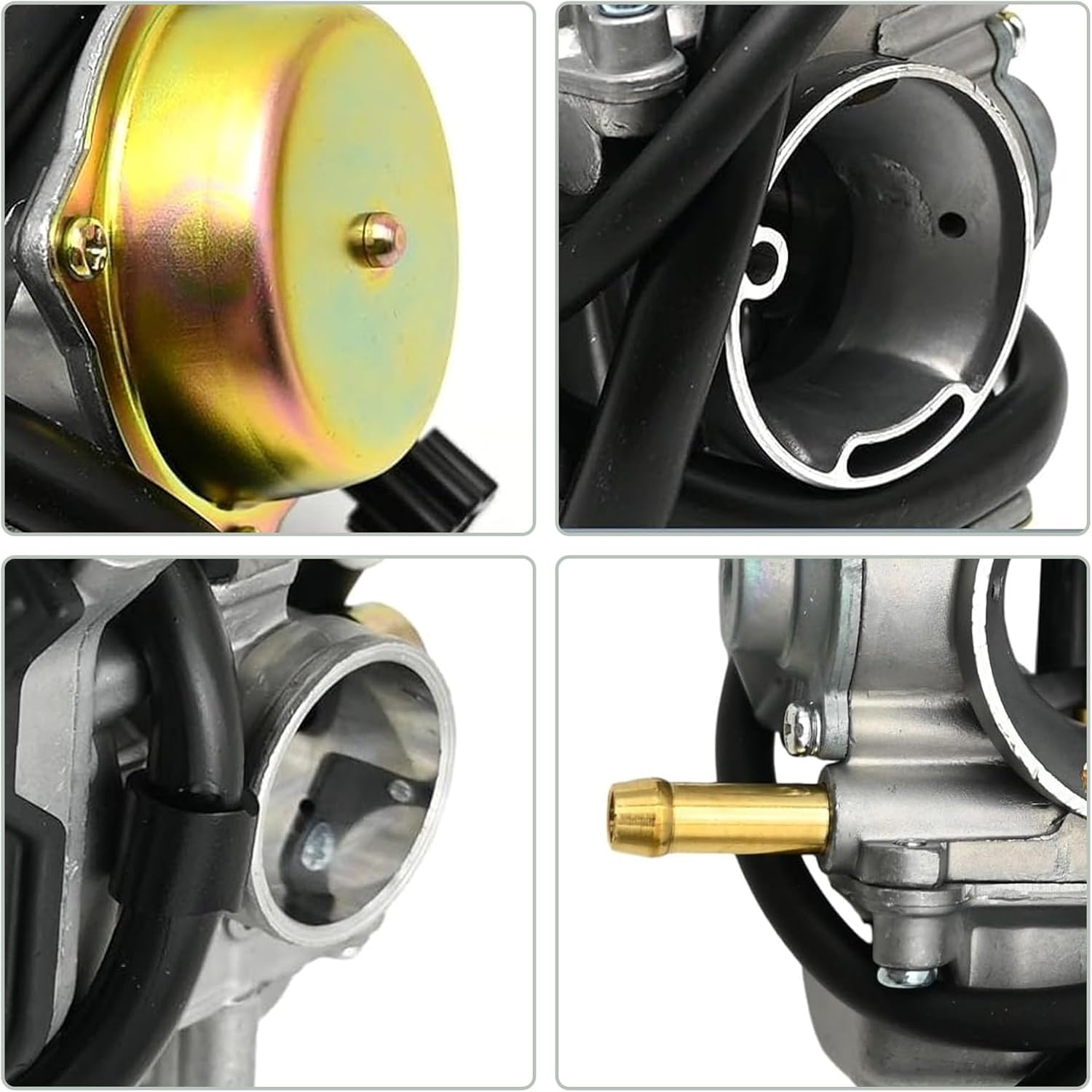 Anxingo LTF400 Carburetor Replacement For Suzuki Eiger 400 LT-F400 2X4/4X4 (2002-2007), Suzuki LT-A400 Eiger 2X4 Lt-A400F Eiger 4X4 (2002-2003), Replace 13200-38F40 13200-38F22