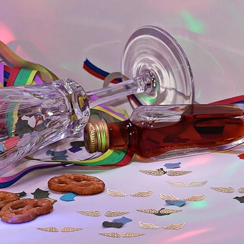 Miniatura 7 de Angoily Alas de ángel de madera de Navidad, 80 alas de ángel para manualidades, parches de alas de ángel, parches de madera, pintura a mano,