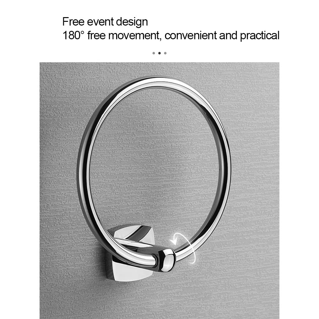 Anillo de Toalla, toallero Redondo de Cobre, toallero de baño, Colgador de Toallas de baño, punzón Simple